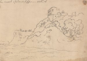 Kusten av Posillipo, 16 oktober av John Robert Cozens
