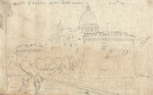 Neapelmuren nära Ponte Nuovo av John Robert Cozens