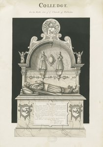 Colwich - Tomb of Robert Wolseley: sepiateckning, nd [c 1837]