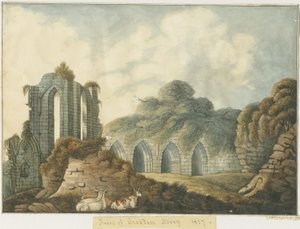 Croxden Abbey: akvarellmålning av John Robert Fernyhough