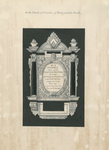 Ingestre Church - tavla till Frances Chetwynd: målning och [1800-talet] (målning) av John Robert Fernyhough