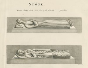 Stenkyrkan - Gravar: sepiateckning, nd [1800-talet] (teckning)