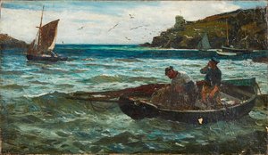 Fisherfolk (olja på duk)