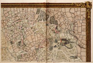 Karta över Hackney, Waltham och Wanstead av John Rocque