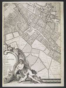 Plan av London, del av Lock fields,  En plan över städerna London och Westminster och stadsdelen Southwark; : med de sammanhängande byggnaderna; Från en faktisk undersökning, / tagen av JOHN ROCQUE, Land-Surveyor, och graverad av John Pine,  John Rocque av John Rocque