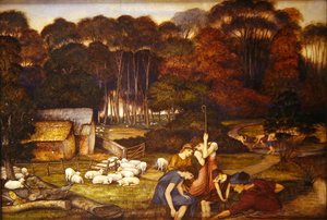 Höst, ca 1879 (akvarell på papper) av John Roddam Spencer Stanhope