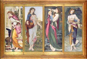 The Labours of Psyche, 1873 (tempera på panel)