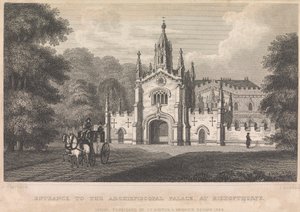 Ingång till Archiebiscopal Palace, vid Bishopthorpe (utgiven av I. T. Hinton); sida 34 (volym ett)