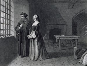 Sir Thomas More (1478-1535) graverad av Outrim av John Rogers Herbert