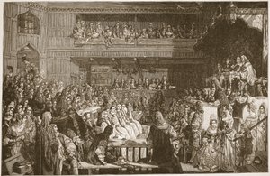The Acquittal of the Seven Bishops, 1688, illustration från 