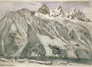 Aiguilles av Chamonix, 1849 av John Ruskin