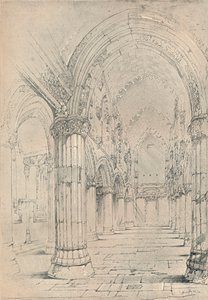 Roslin kapell, 1838 av John Ruskin