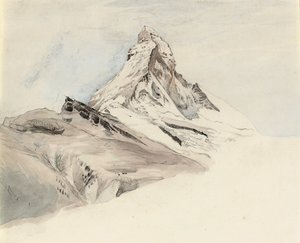 Matterhorn, Schweiz, från nordost, 1849