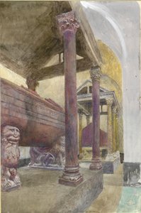 Fredrik II:s grav i katedralen i Palermo, 23-30 april 1874 av John Ruskin