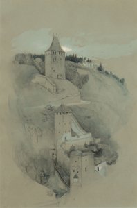 Tornen i Fribourg, Schweiz av John Ruskin