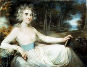 Porträtt av Miss Harriet Read av John Russell