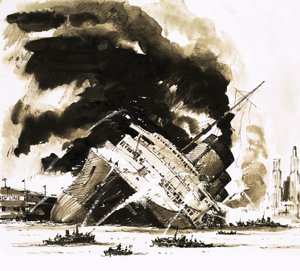 De stora ångfartygen: Fartyget som dog i hamn. Normandie av John S. Smith