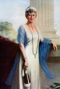 Mary of Teck, drottning gemål av George V av Storbritannien, 1937 av John Saint Helier Lander