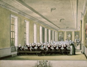 Flickans matsal på Foundling Hospital, 1773