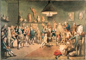 Akademikerna vid Royal Academy i London, kopia efter en målning av Johann Zoffany (1733-1810)