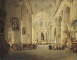 Interiör av S:t Sulpice, Paris