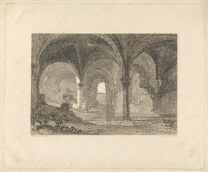 Krypt i Kirkstall Abbey, Yorkshire av John Scott