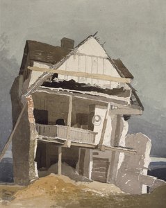 Ett förstört hus, 1800-talet av John Sell Cotman