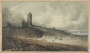 Aberystwyth Castle (w/c på papper) av John Sell Cotman