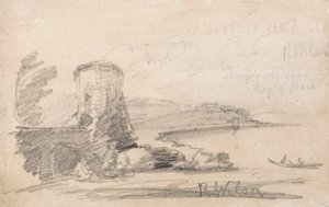 Bridge and Tower, efter Richard Wilson av John Sell Cotman