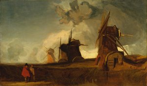 Dränering Mills i Fens, Croyland, Lincolnshire av John Sell Cotman