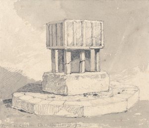 Dopfunten vid Caister Church, Norfolk av John Sell Cotman