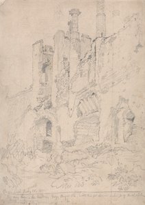 Framlingham Castle, Suffolk: En del av ruinerad interiör av John Sell Cotman