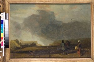 Landskap i Normandie (olja på duk) av John Sell Cotman
