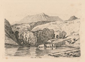 Studiebok: Plate 15, Cader Iris, North Wales, 1838 av John Sell Cotman