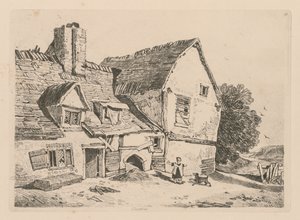 Liber Studiorum: Plate 38, View at Deptford, 1838 av John Sell Cotman