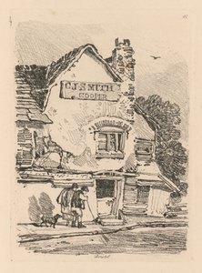 Liber Studiorum: Plate 41, House at Bristol, 1838 av John Sell Cotman