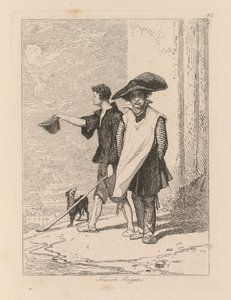 Liber Studiorum: Tallrik 45, franska tiggare av John Sell Cotman