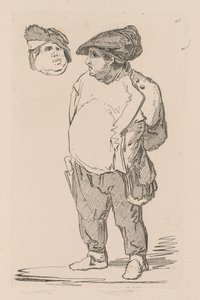 Studiebok: Plåt 47, A Study, 1838 av John Sell Cotman