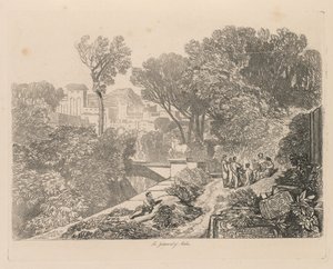 Liber Studiorum: Plate 6, The Judgment of Midas, 1838. av John Sell Cotman