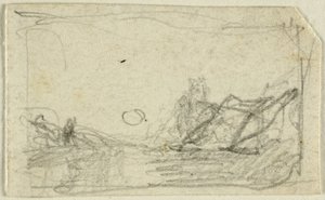 Månsken över landskap av John Sell Cotman