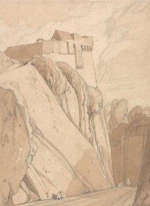 Del av de gamla befästningsverken vid Saint Lo, Normandie av John Sell Cotman