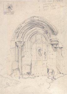 Veranda till kyrkan i Stratton Saint Mary