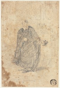 Skiss av skådespelare stående av John Sell Cotman