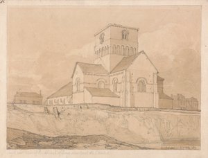 Sydostvy över kyrkan Lery, nära Pont-de-l