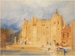 Abbotshuset, Saint-Ouen-klostret, Rouen av John Sell Cotman