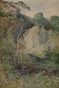 Träd nära Gretafloden, 1923 av John Sell Cotman