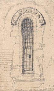 Fönster på norra sidan av Burnham Ulph Church, Norfolk av John Sell Cotman