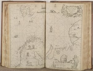 Ett diagram över havets kuster i Ryssland, Lappland, Finmarke, Nova Zemla och Grönland, 1671