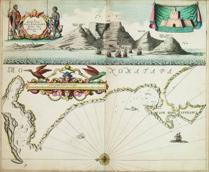 Ett sjökort över Guinea med beskrivning av havskusten från Kap de Verde till Kap Bona Esperanca av John Seller