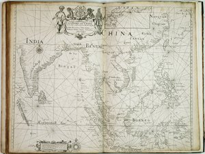 En karta över handelsdelen av Ostindien och Kina, med angränsande öar, från Surrat till Japan av John Seller